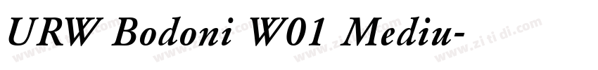 URW Bodoni W01 Mediu字体转换